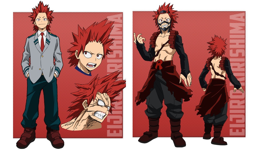 My Hero Academia personaggi - Eijiro Kirishima - Anime - Italia 2 - Costume - Quirk - Hero - personaggio - characters