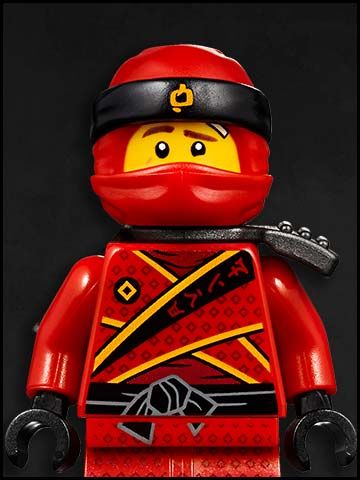 Lego Ninjago cartone animato - personaggi - ninja rosso - Kai - fire red ninja kai