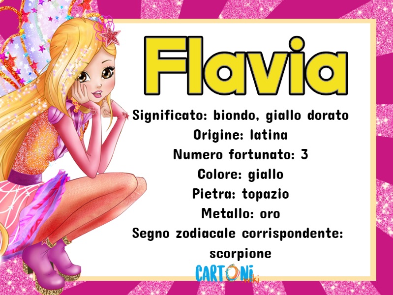 Flavia significato e altre curiosit sul nome