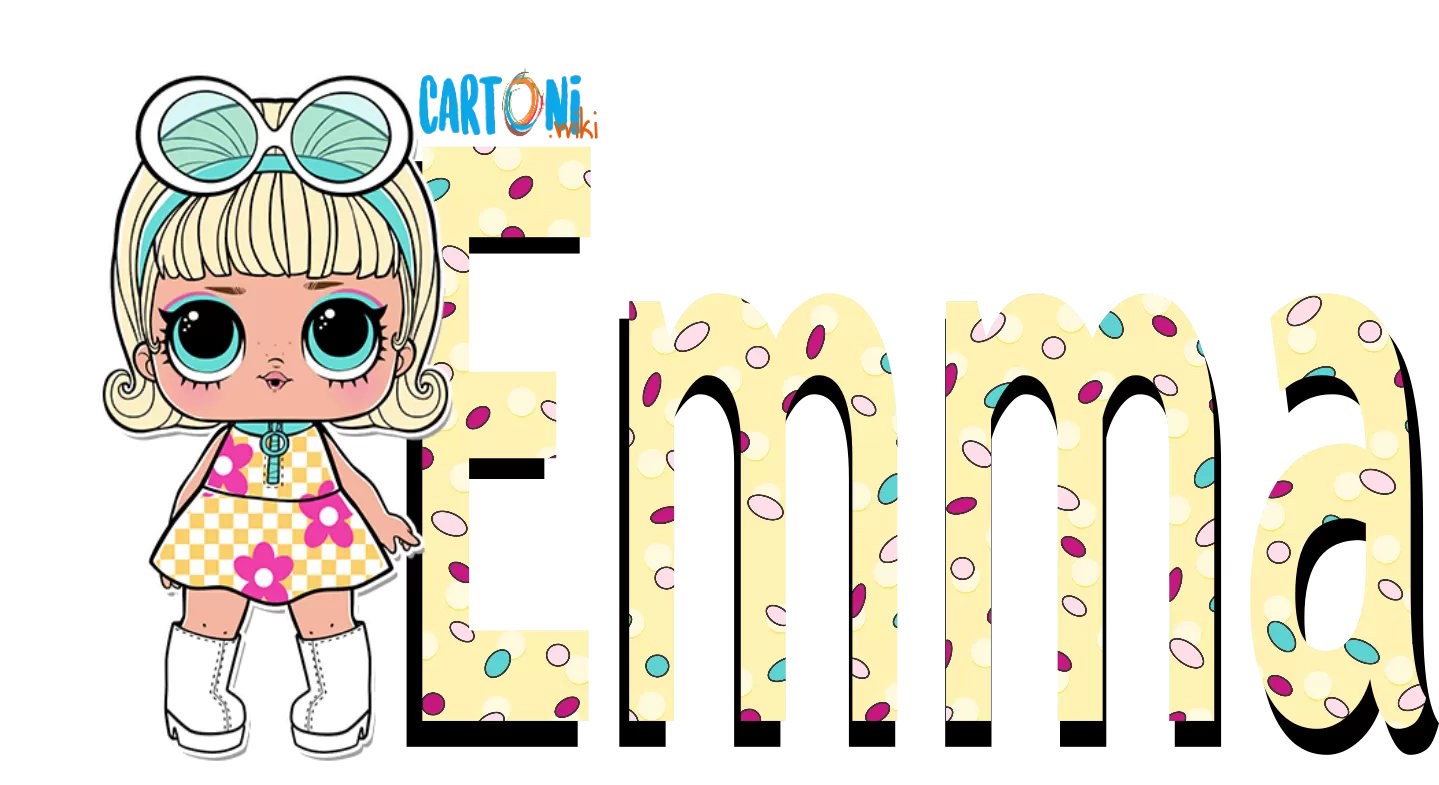 Emma nome in stile Lol Confetti Pop Go Go Gurl