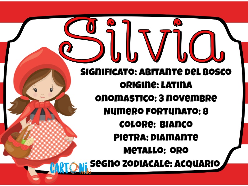 Silvia significato e origine del nome