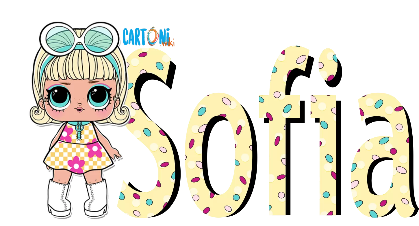 Sofia nome in stile Lol Confetti Pop Go Go Gurl