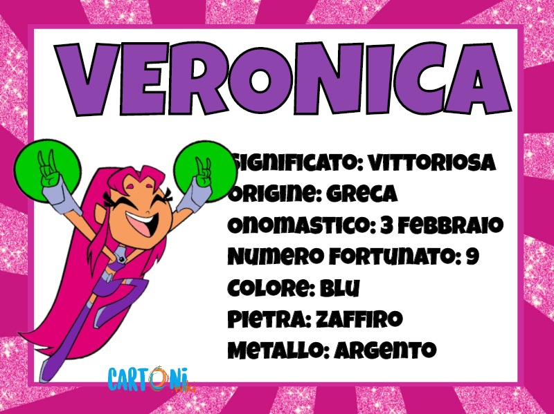 Veronica significato e origine del nome