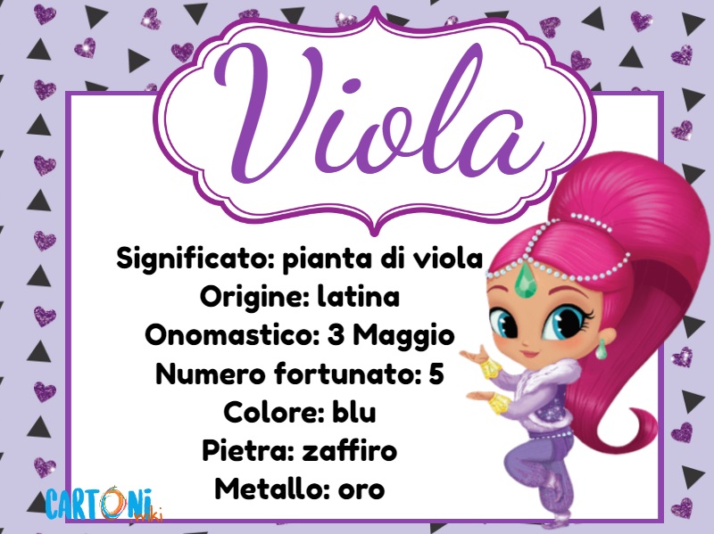 Viola scopri il significato del nome