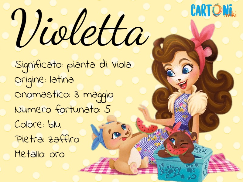 Violetta significato e origine del nome