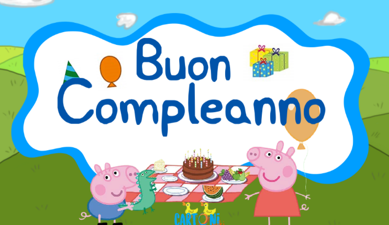 Buon compleanno con Peppa Pig e George