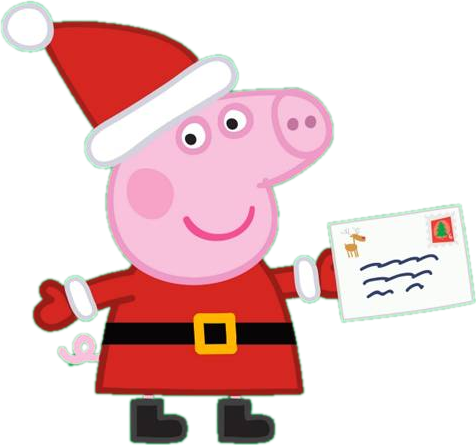 Peppa Pig Regali Di Natale.Immagini Peppa Pig Vestita Da Babbo Natale Cartoni Animati