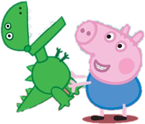 George pig and dinosaur