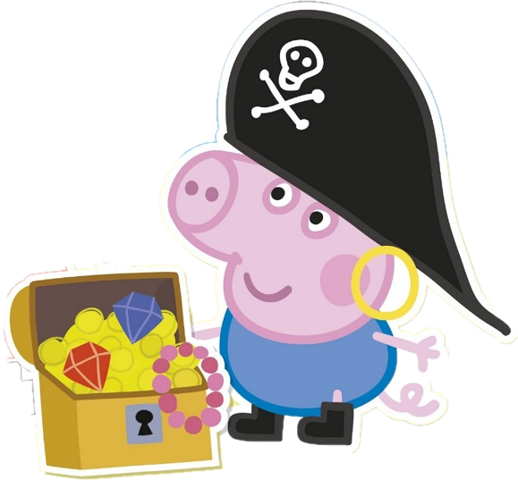 George pig Pirate clipart free download