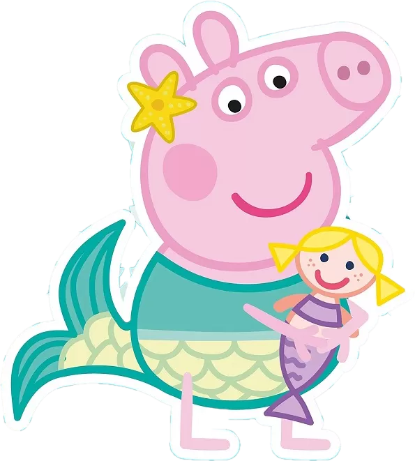 Peppa the mermaid clipart