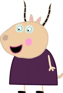 Peppa Pig Personaggi Peppa maialina cartoni animati Characters Madame Gazelle Signora Gazella