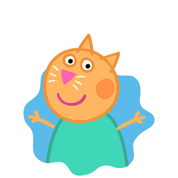 Peppa Pig Personaggi Peppa maialina cartoni animati Characters Candy Cat Candy Gatto