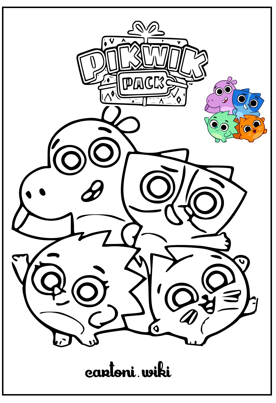 Disegni da colorare Pickwik Pack - Immagini gratis