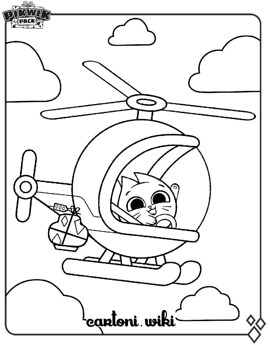 Pickwik Pack Hazel e il suo elicottero