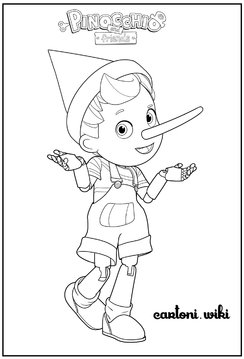 Pinocchio and Friends disegni da colorare
