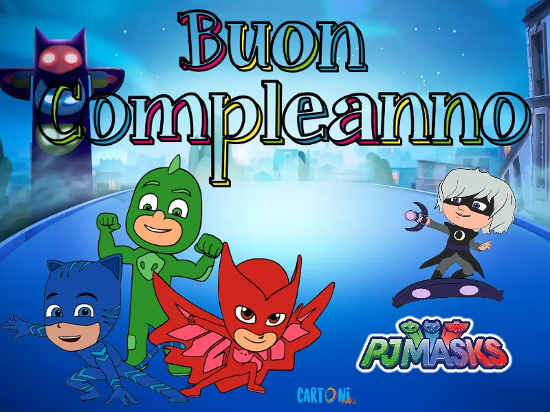 Pj Masks Buon Compleanno Cartoni Animati