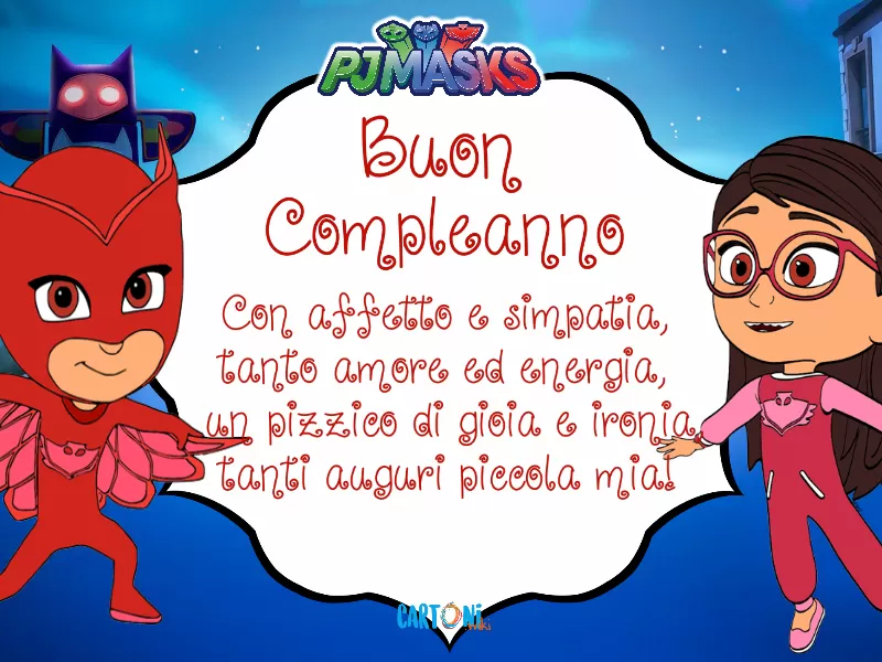 Superpigiamini Buon compleanno da Gufetta