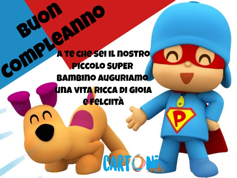 Pocoyo Biglietto Buon Compleanno Cartoni Animati