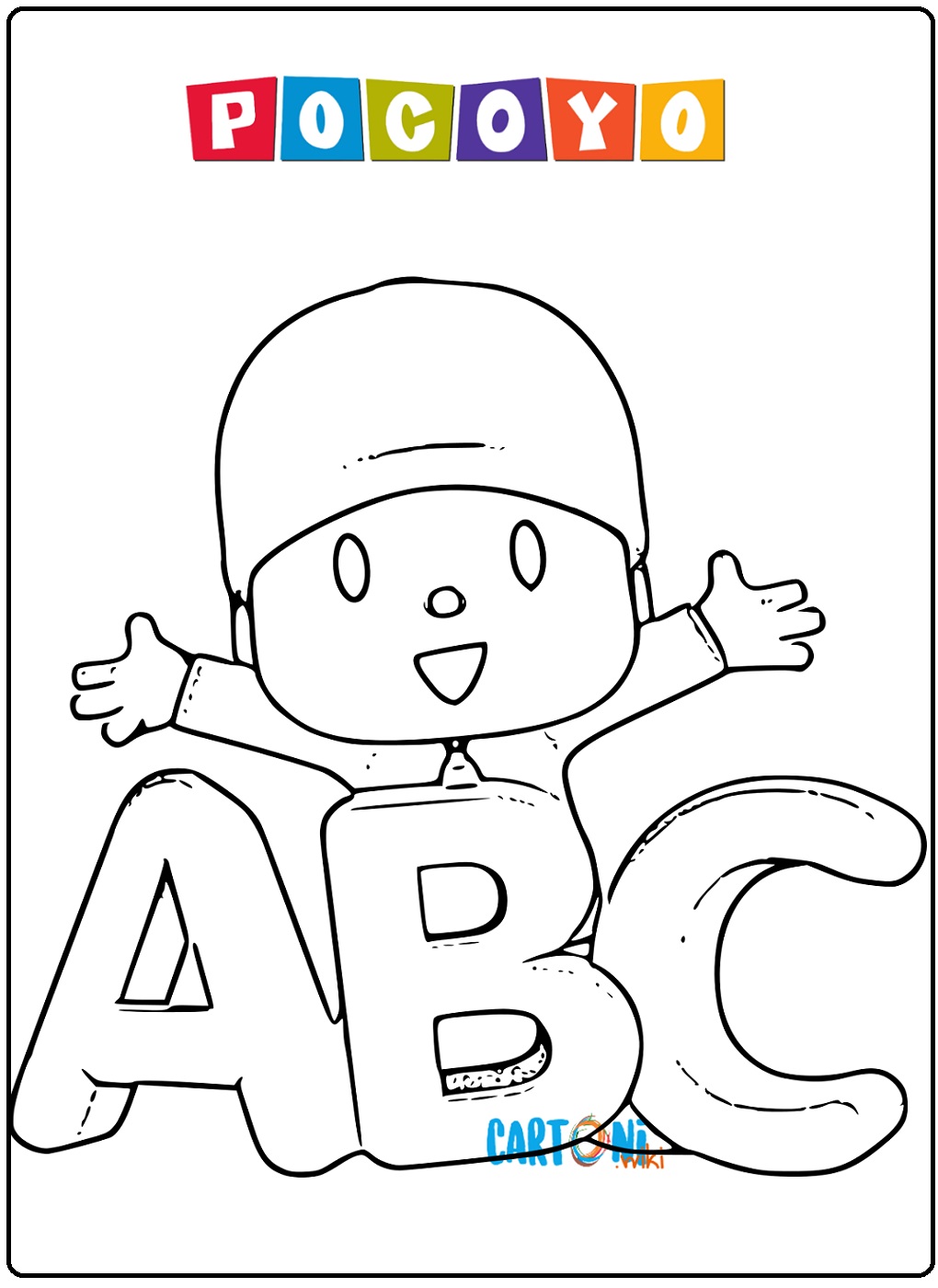 Pocoyo coloring page