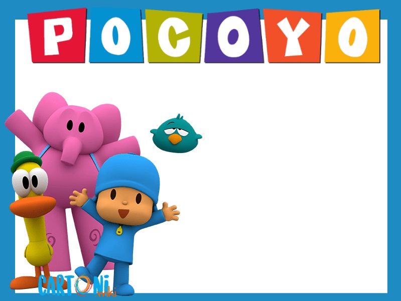 Pocoyo Invito Festa Di Compleanno Cartoni Animati