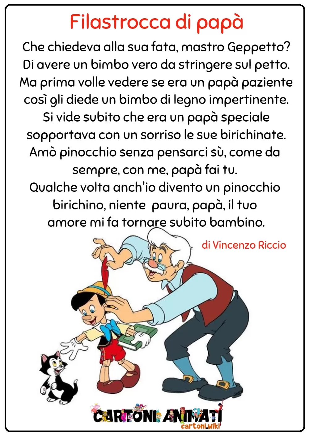 Poesie e filastrocche per la festa del pap