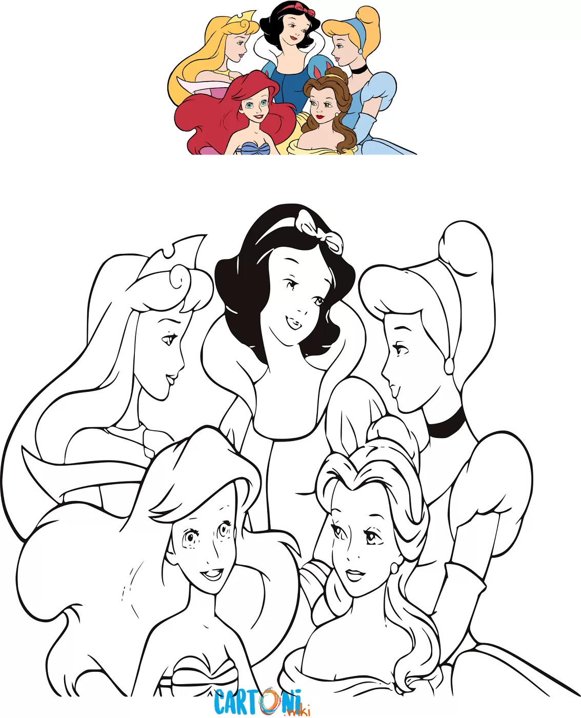 Disegni Principesse Disney Cartoni Animati