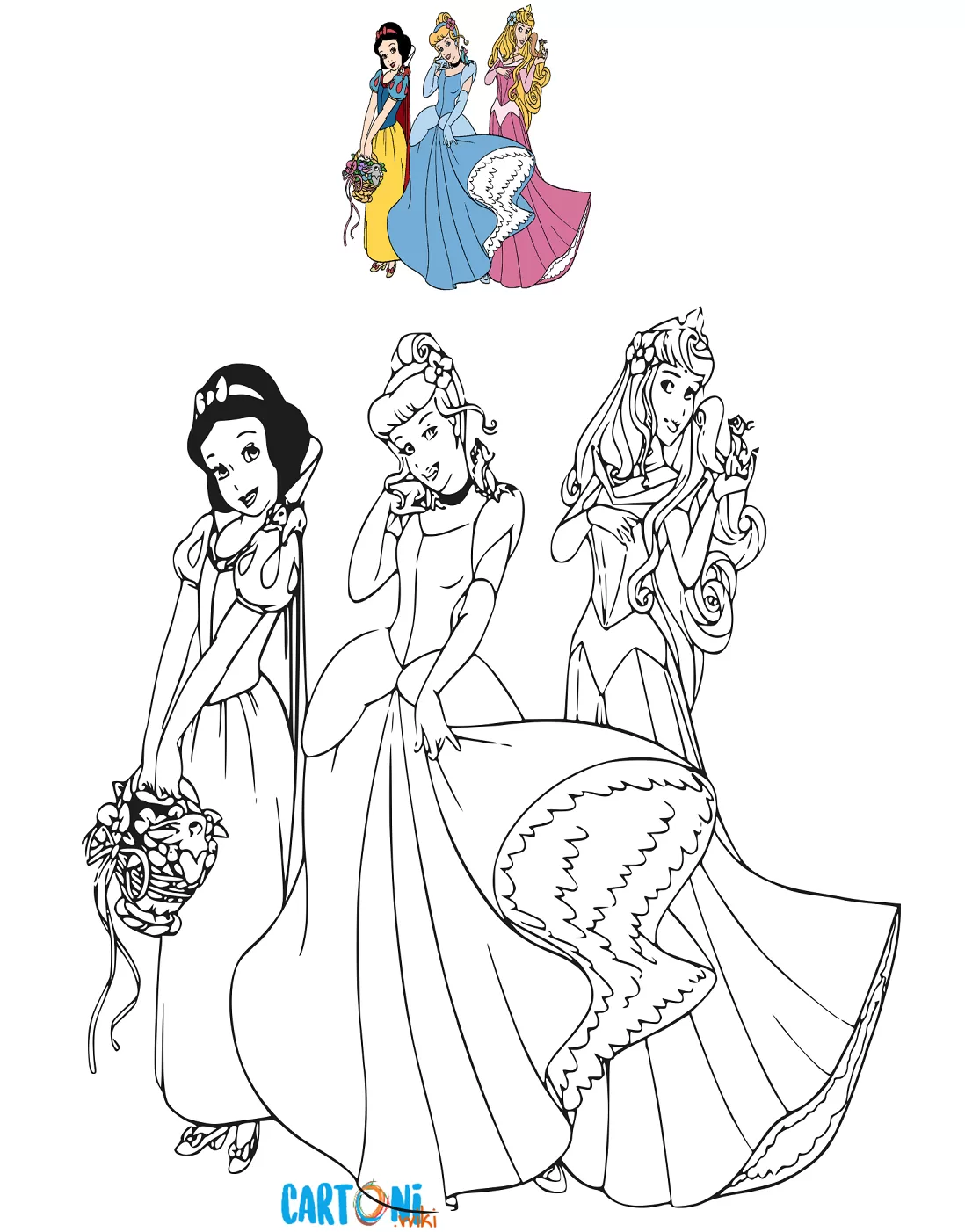 Disegni delle principesse Disney