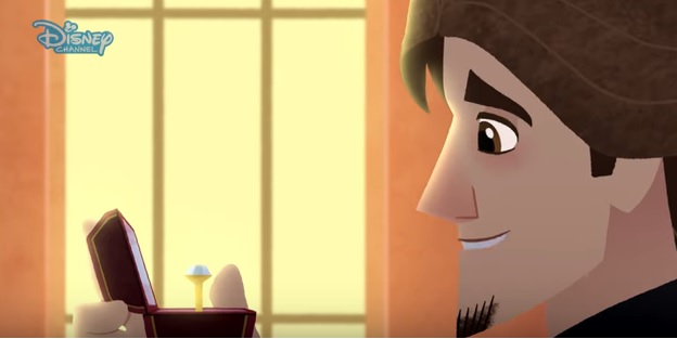 Rapunzel - Felici per sempre - Rapunzel prima del si - Cartoni animati Disney - Film danimazione - Music video - Anello per la proposta di matrimonio di Eugene a Rapunzel