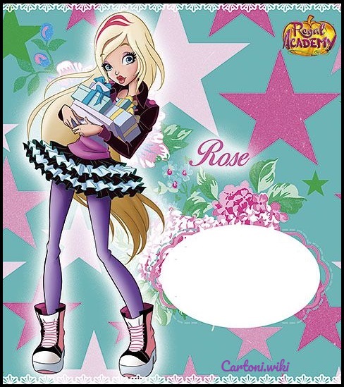 Regal Academy invito compleanno Rose