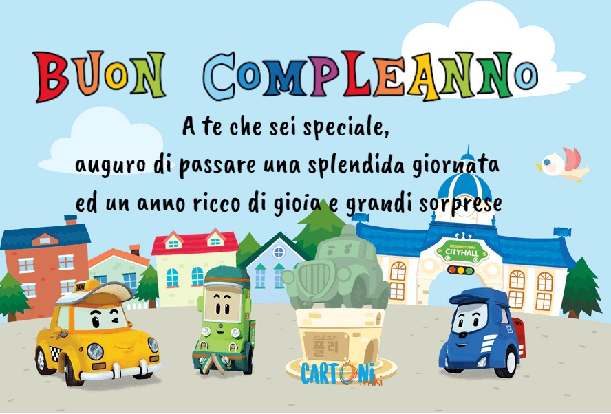 Biglietto auguri Robocar Poli