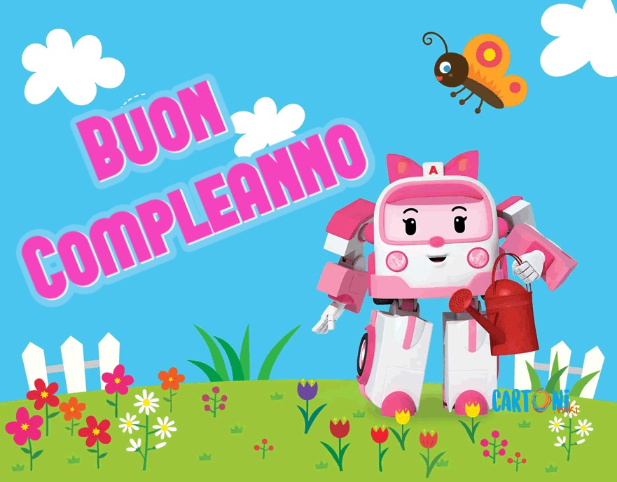 Buon compleanno con Amber di Robocar Poli