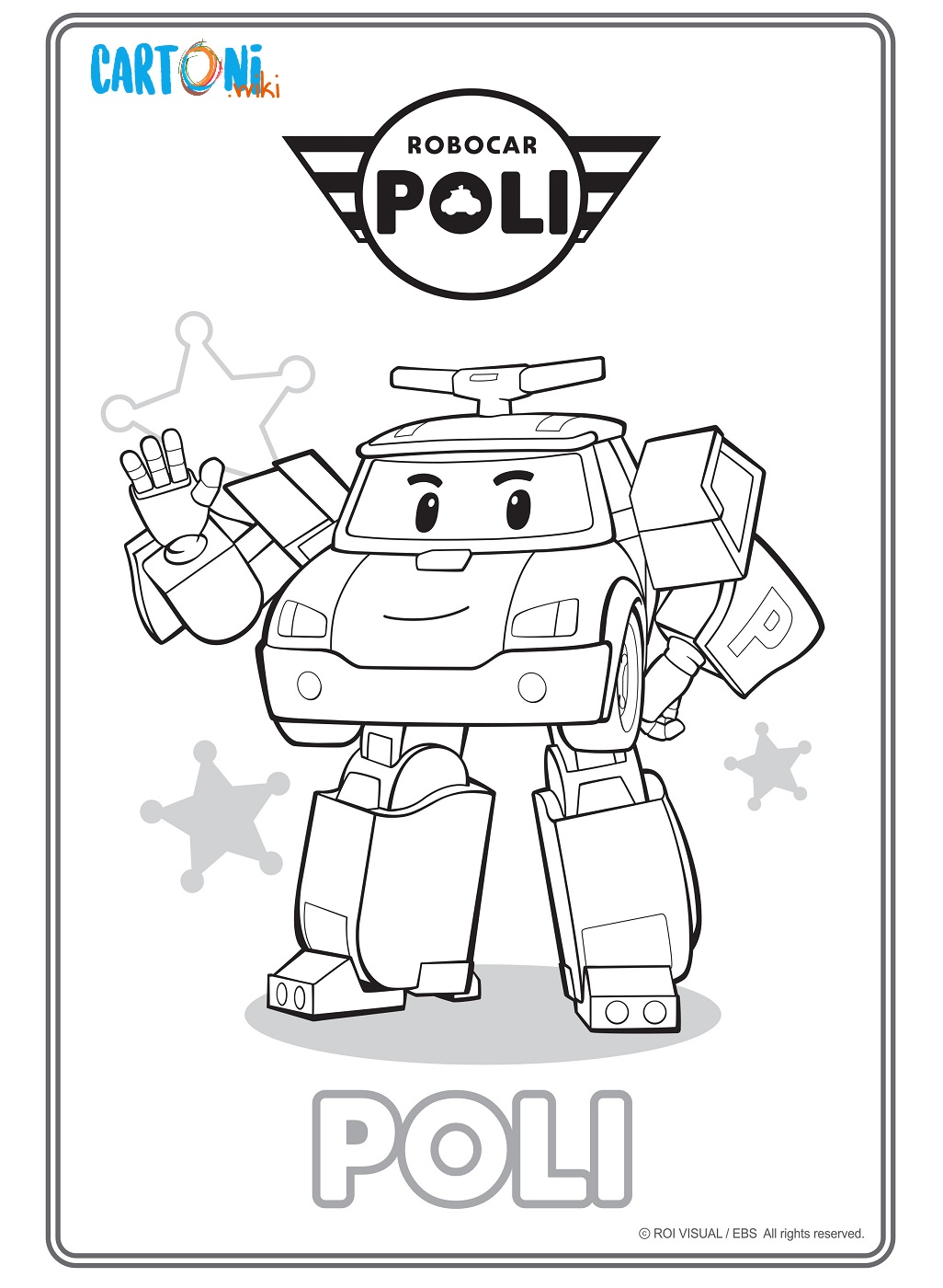 Colora Poli di Robocar Poli