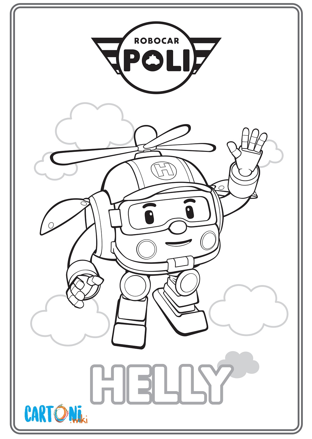 Colora Helly di Robocar Poli