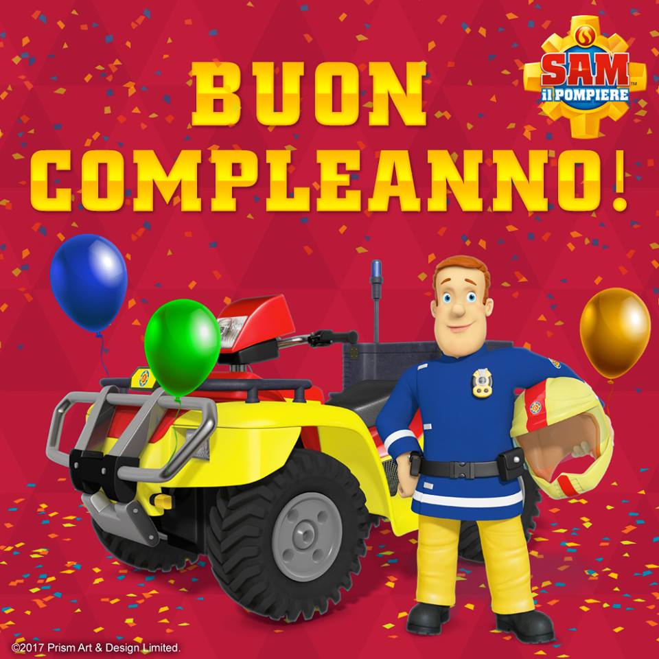 Auguri con Sam il Pompiere