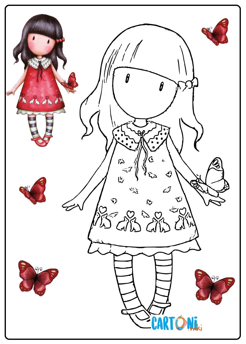 Santoro Gorjuss coloring pages