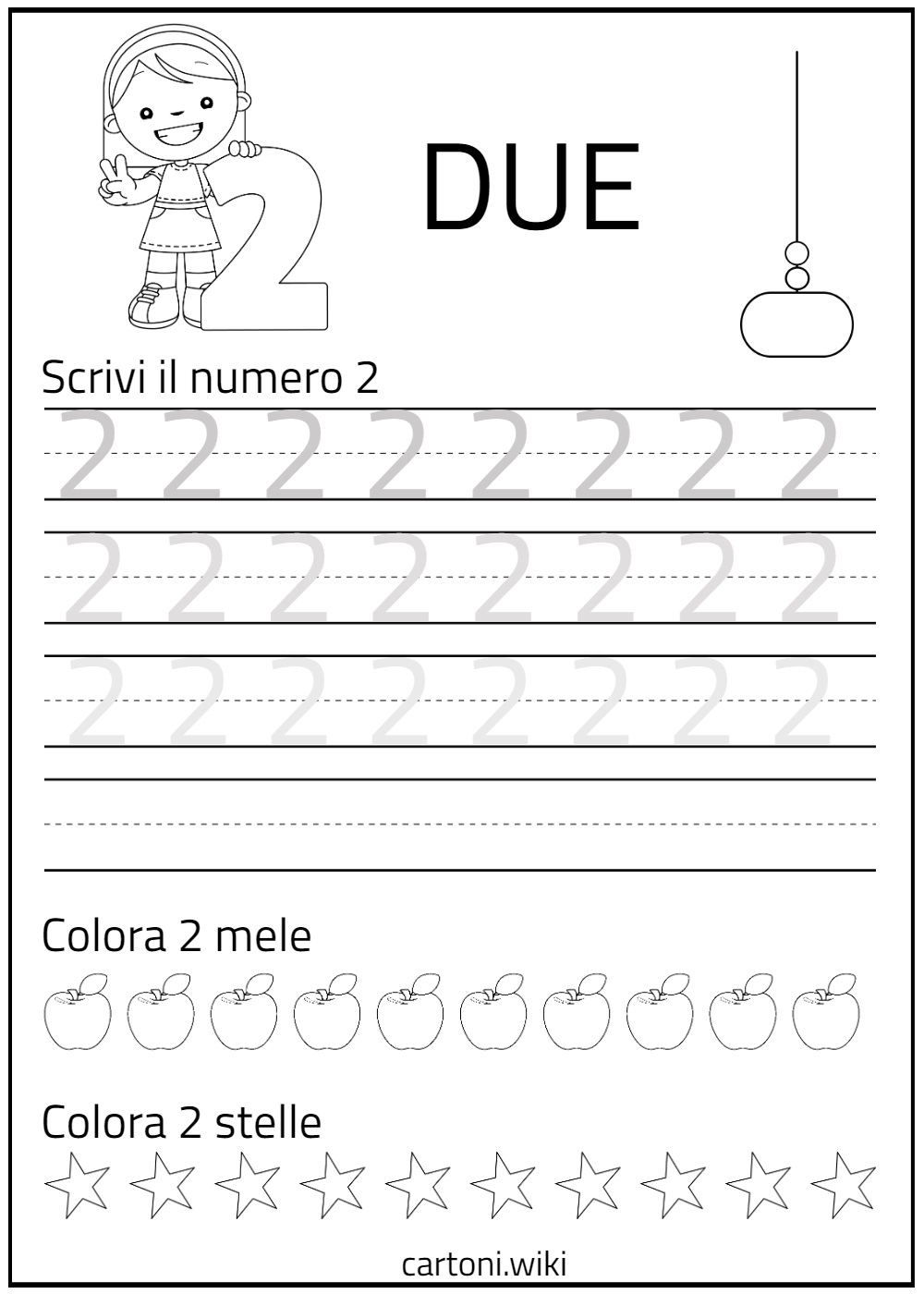 Scheda didattica sul numero 2