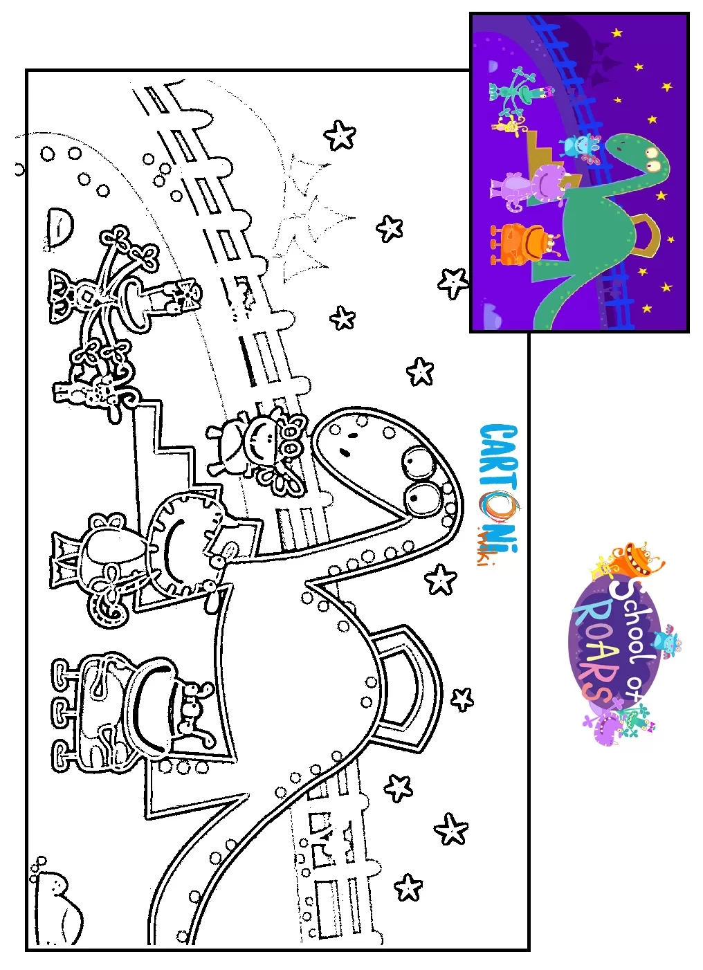 School of roars disegni da colorare