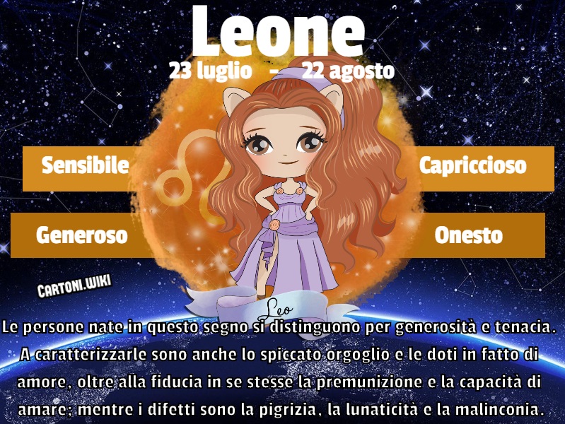 Leone Oroscopo di oggi delle principesse Disney