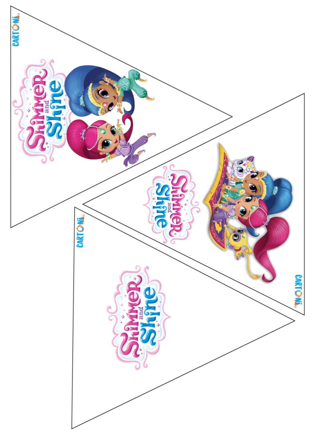 Bandierine festa Shimmer and Shine