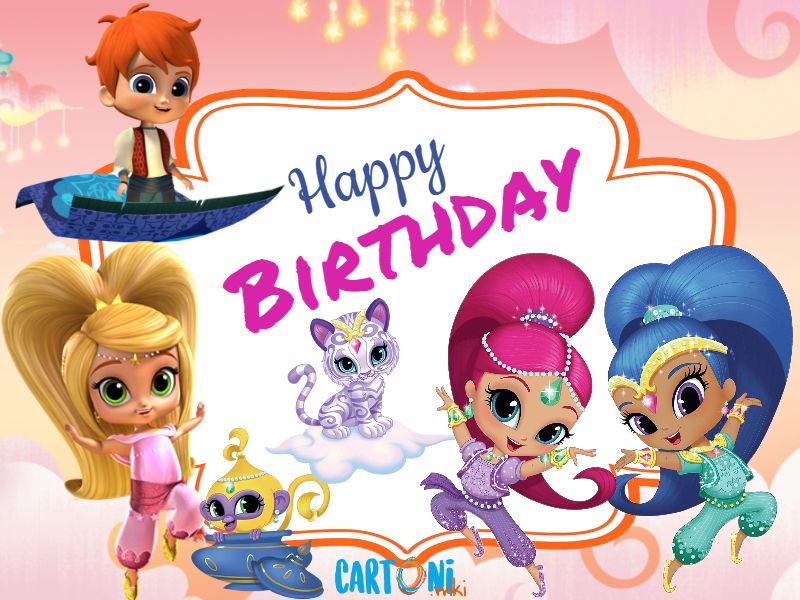 Shimmer and Shine Happy birthday