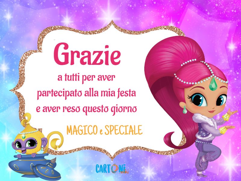 Con Shimmer and Shine vi ringrazio