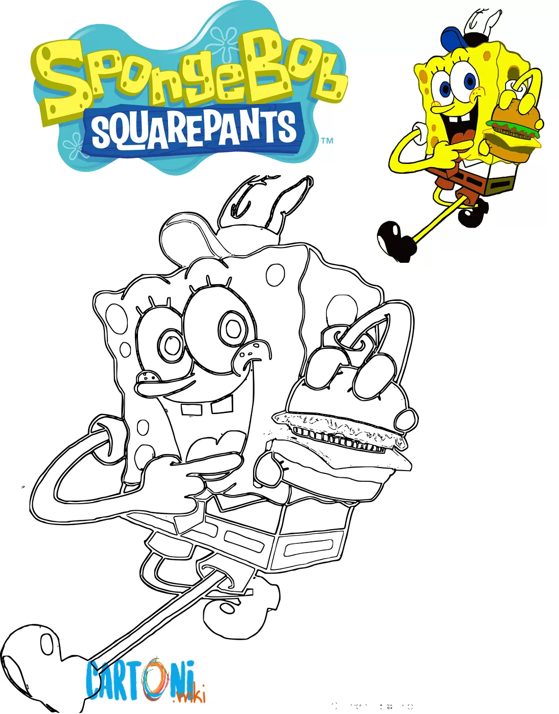 Spongebob disegno da stampare