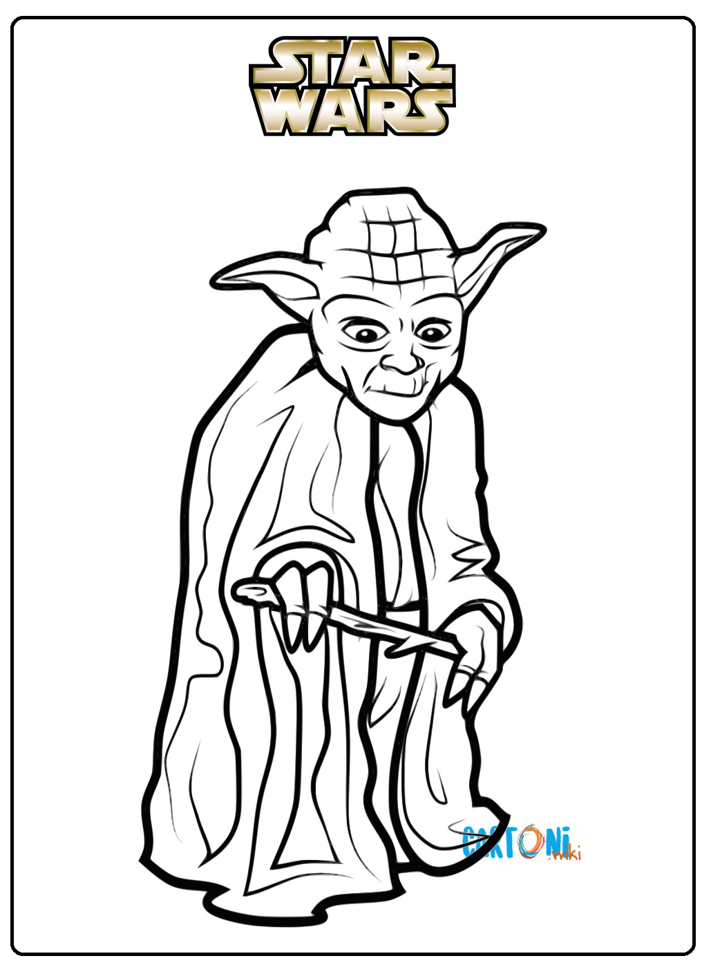 Yoda Star Wars da colorare