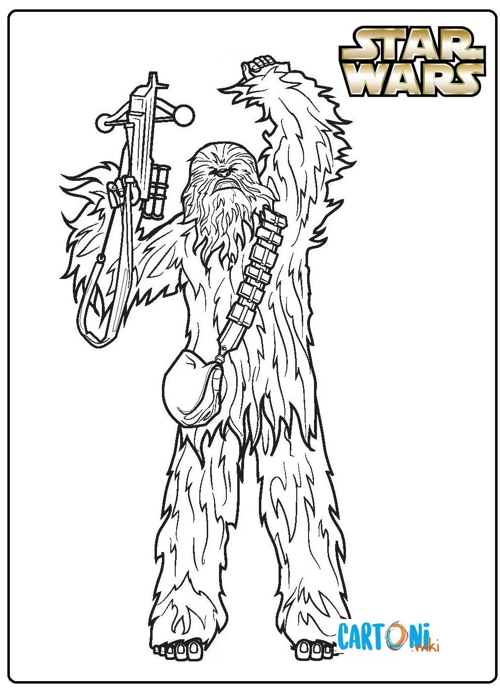 Disegno Chewbacca da colorare