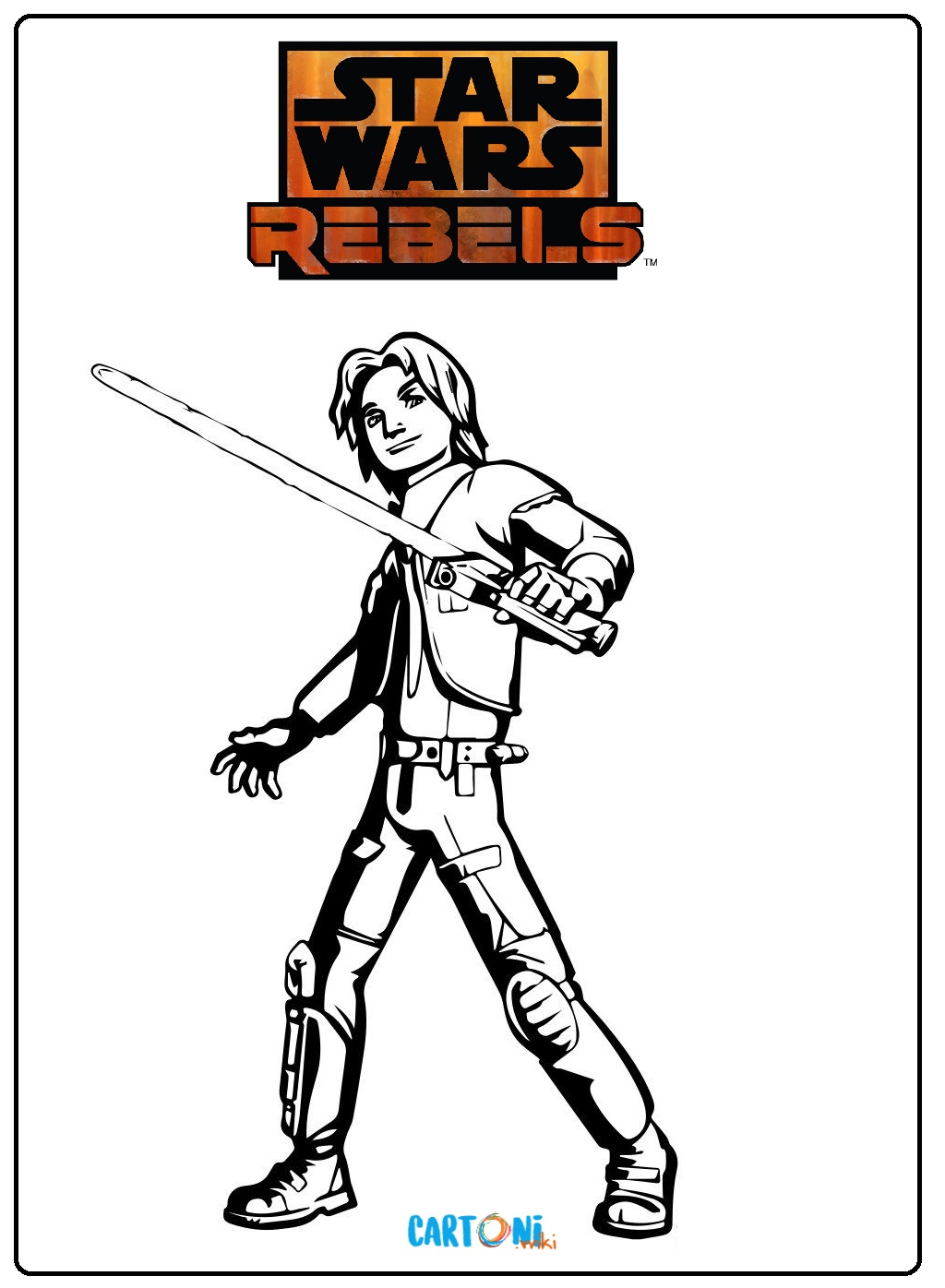 Stampa e colora Star Wars Rebels