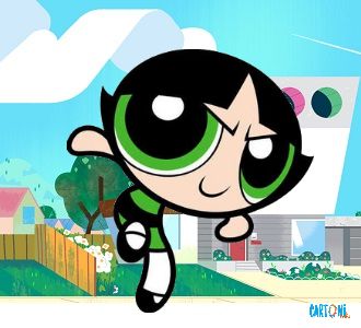 Superchicche molly capelli neri cartone animato personaggi