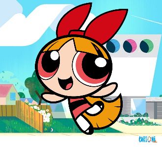 Superchicche powerpuff girl cartone animato personaggio blossom lolly