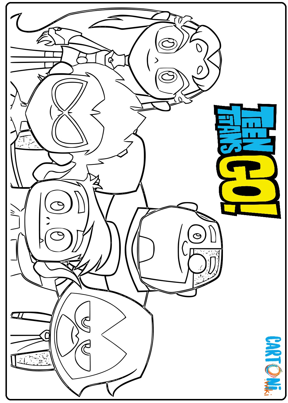 Teen Titans Go disegni da colorare