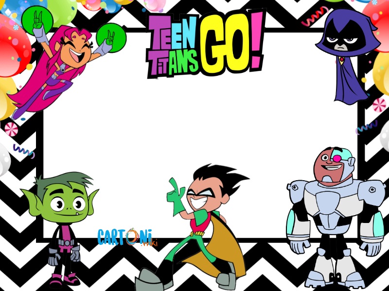 Inviti feste di compleanno Teen Titans Go