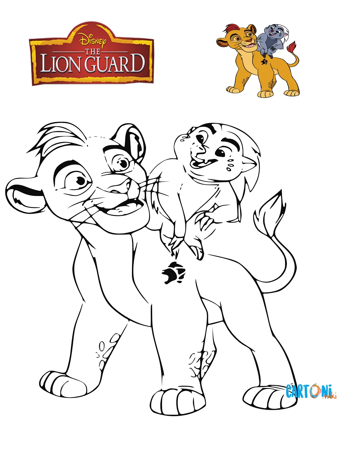 The Lion guard disegni da colorare